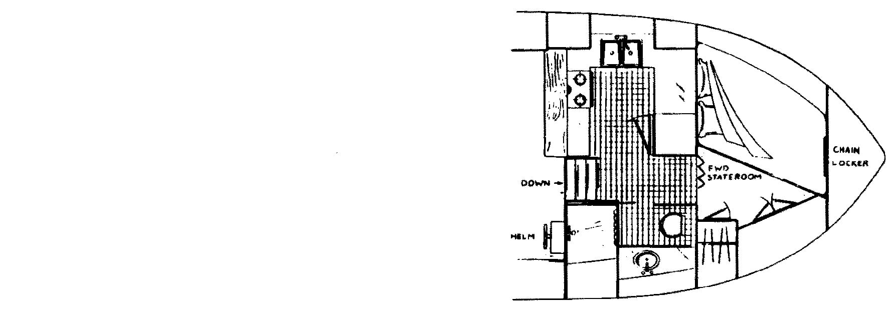 Californian Yachts 43 Cockpit MY floor plan