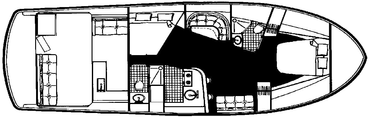 Californian Yachts 44 Veneti floor plan