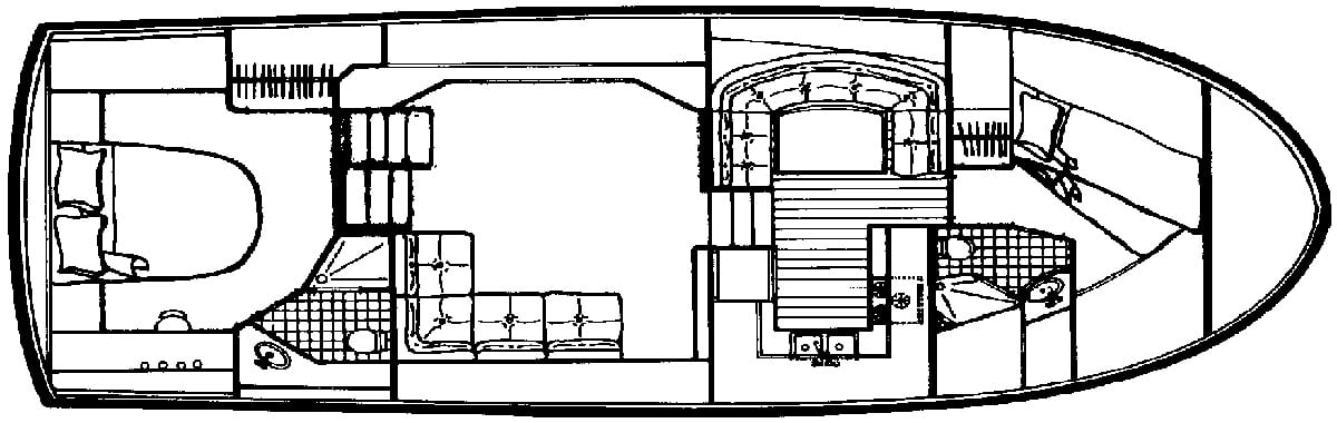 Californian Yachts 45 Motor Yacht floor plan