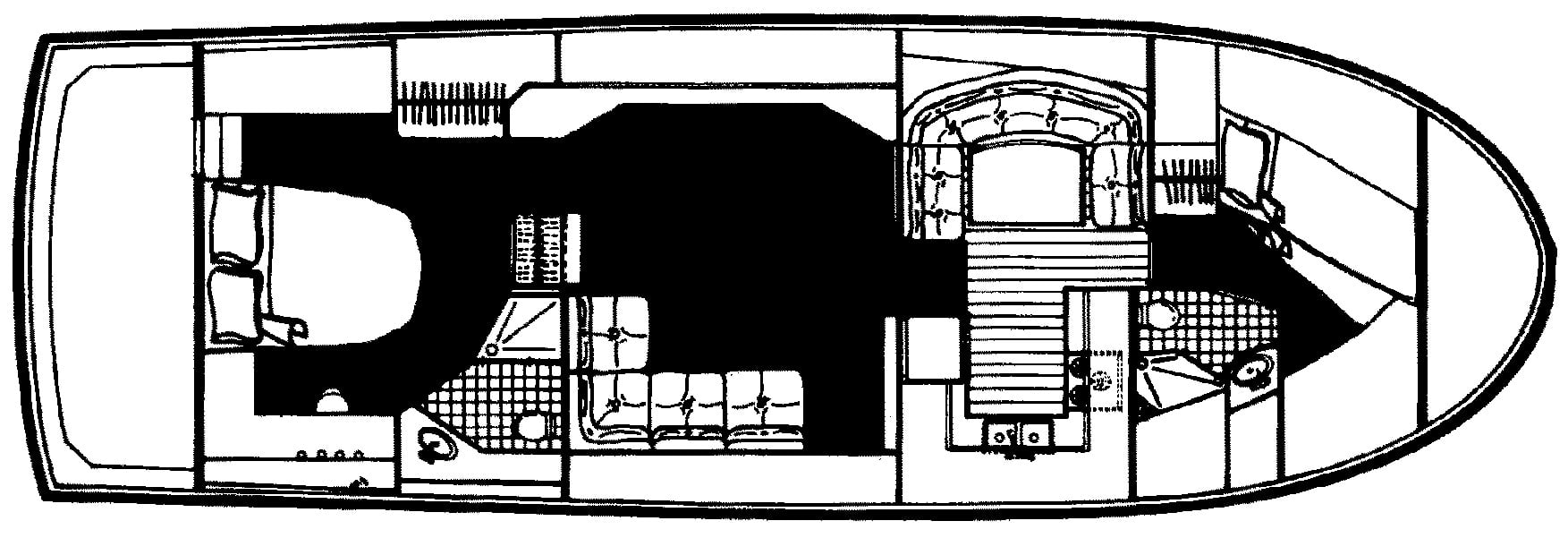 Californian Yachts 48 Cockpit Motor Yacht floor plan