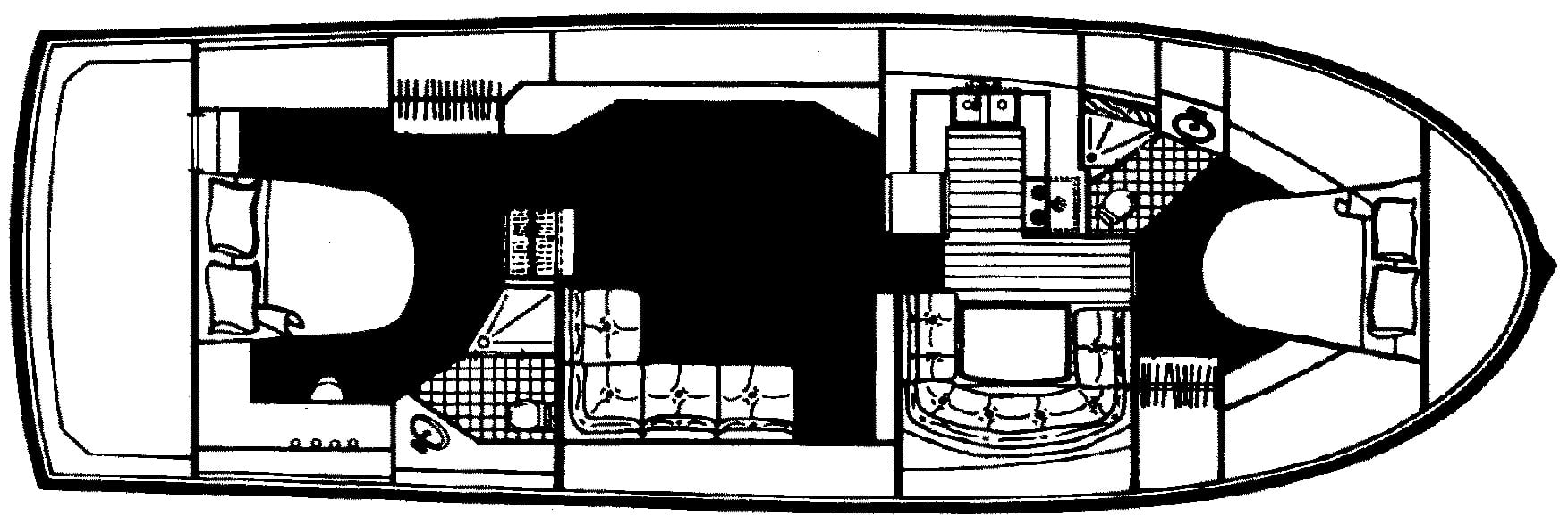 Californian Yachts 48 Cockpit Motor Yacht floor plan