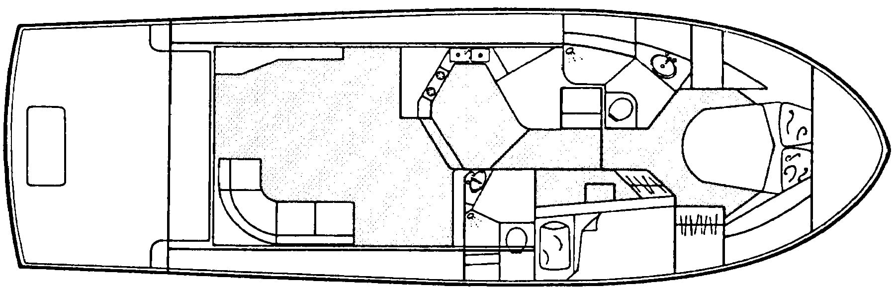 Californian Yachts 48 Convertible floor plan