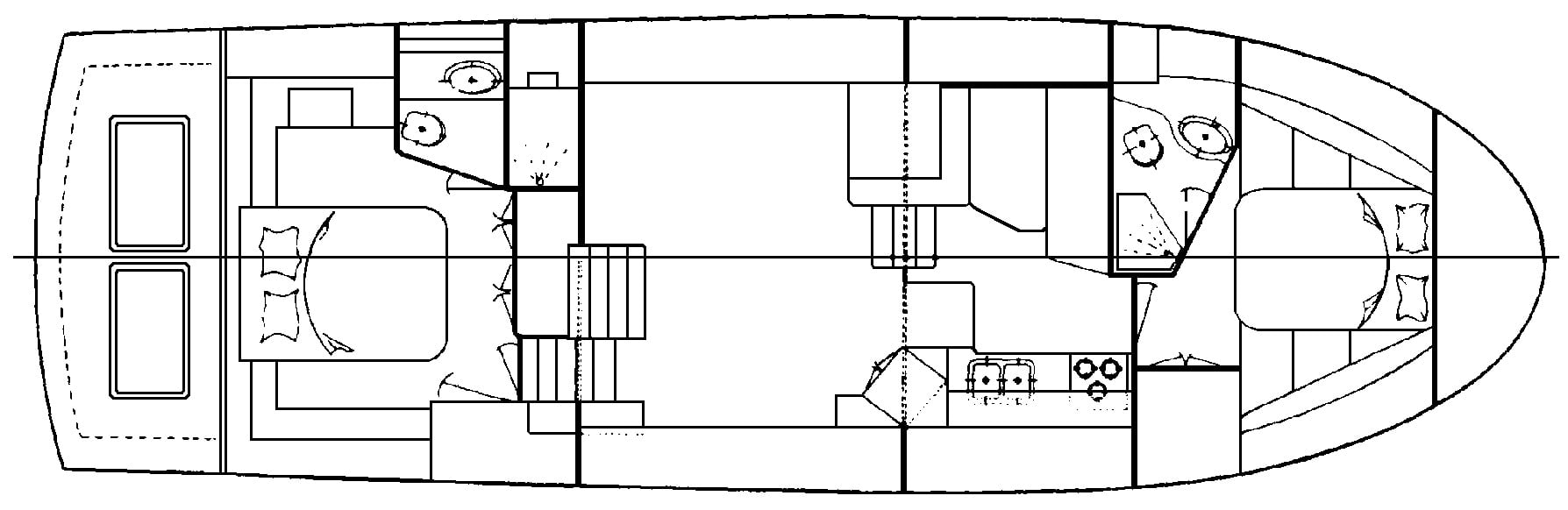 Camargue 48 Yachtfish floor plan