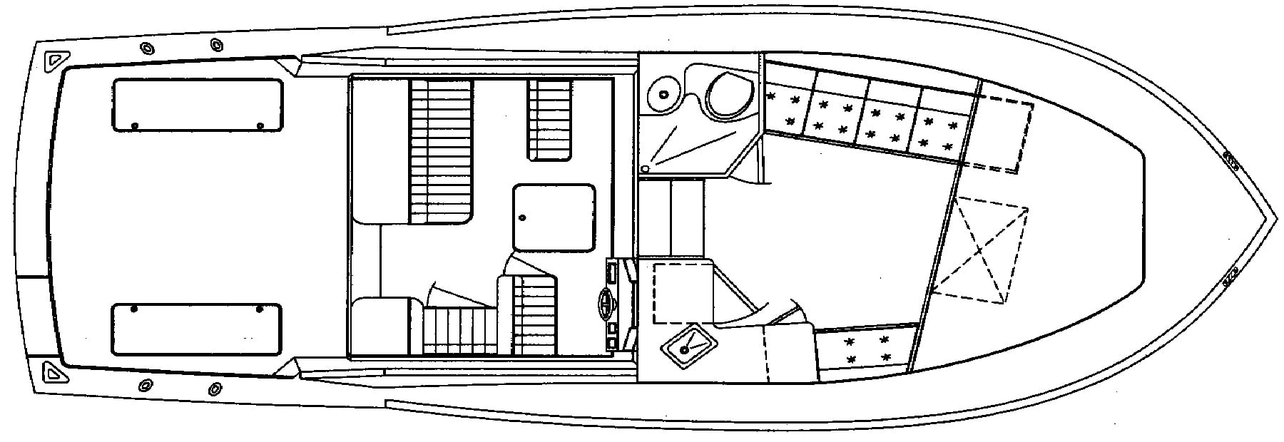 Carolina Classic Yachts 32 floor plan