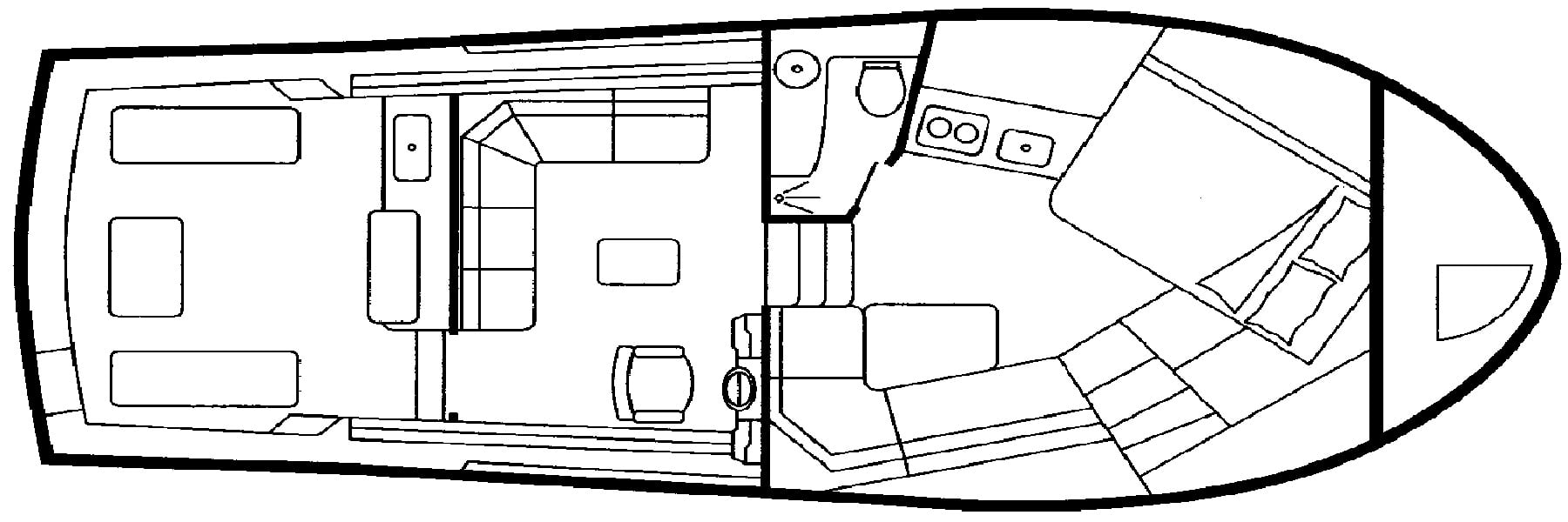 Carolina Classic Yachts 35 floor plan