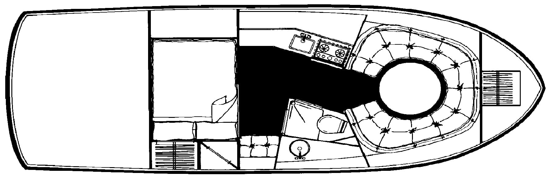 Carver Yachts 2757 Montego; 530 Montego floor plan