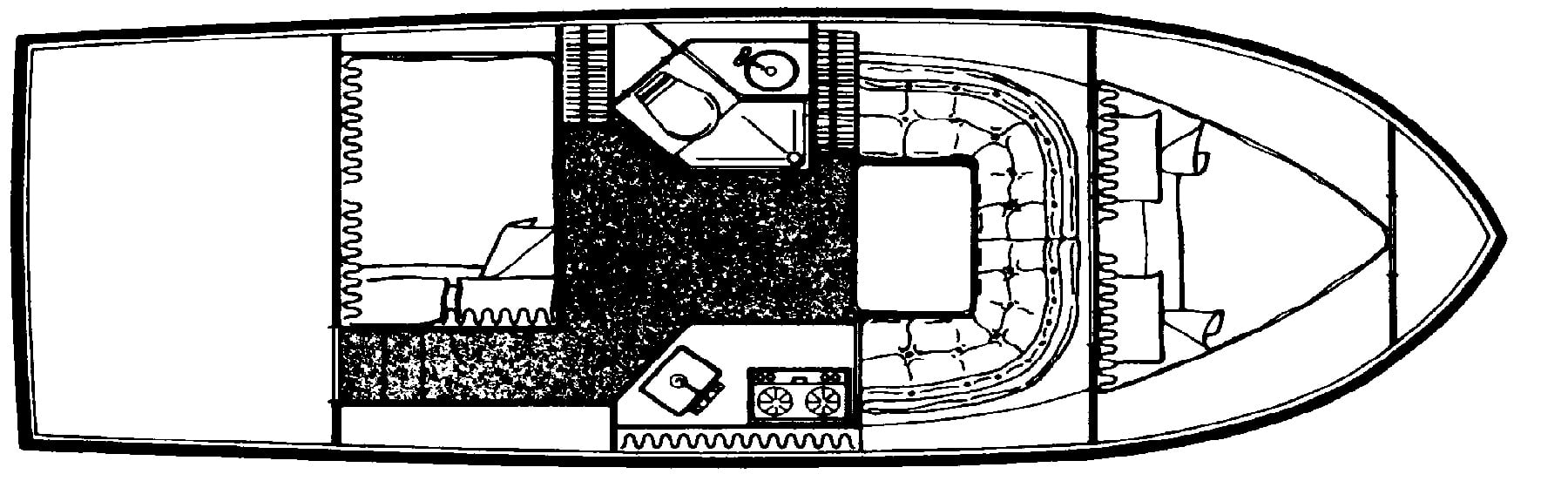 Carver Yachts 2767 Santego; 630 Santego floor plan