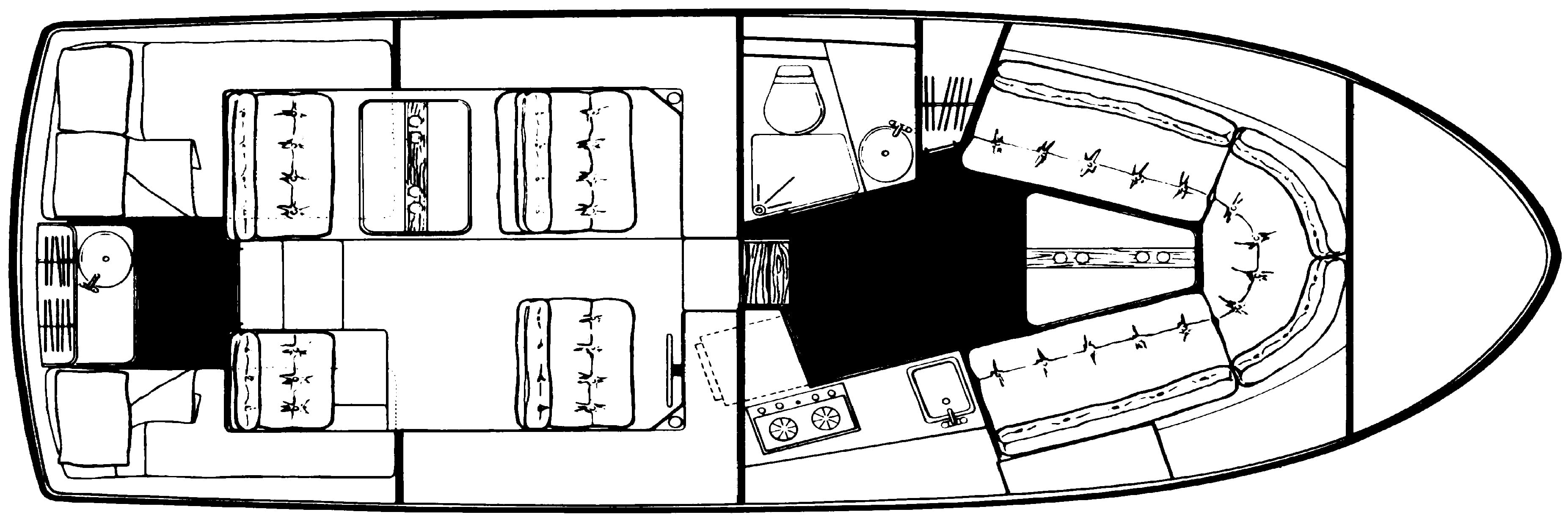 Carver Yachts 2807 Riviera floor plan