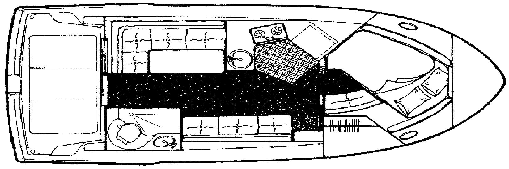Carver Yachts 2828 Command Bridge; 300 Sedan floor plan