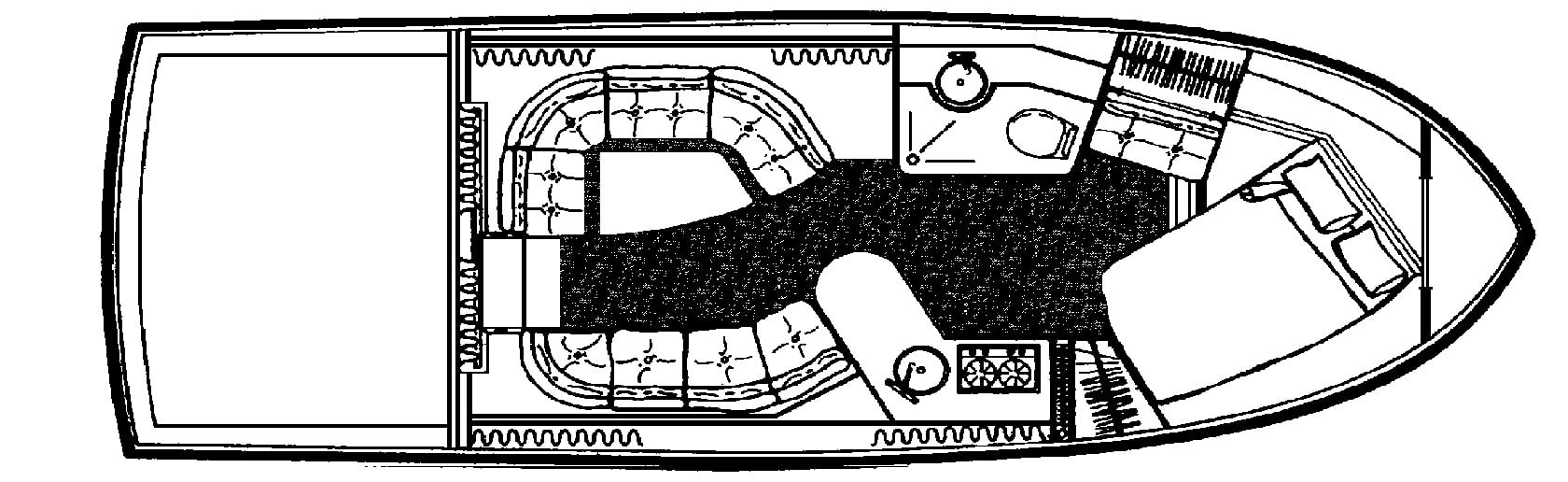 Carver Yachts 3067 Santego; 634 Santego; 340 Santego floor plan