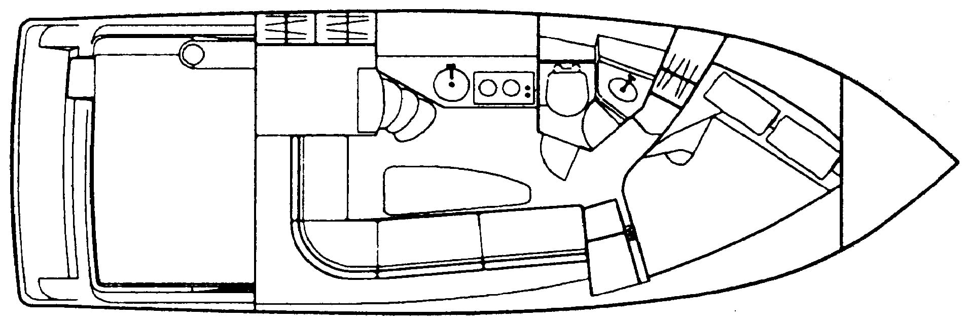Carver Yachts 310 Express floor plan