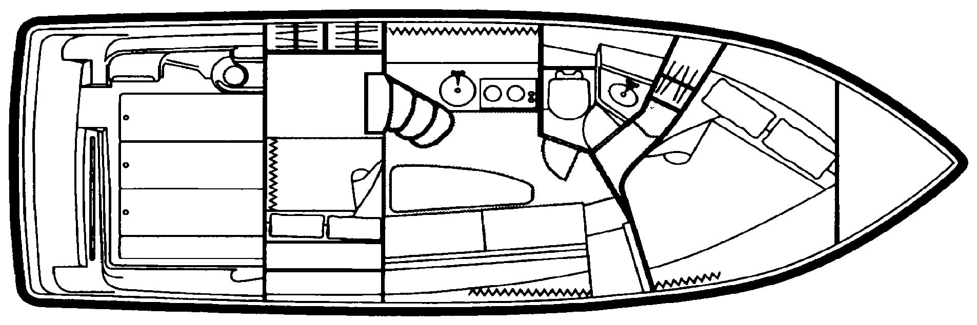 Carver Yachts 310 Express floor plan