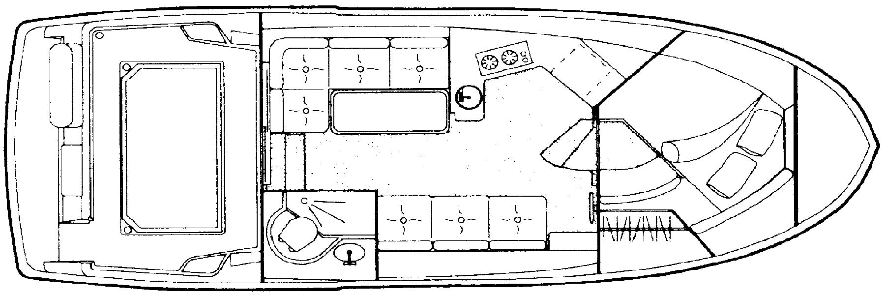 Carver Yachts 320 Voyager floor plan