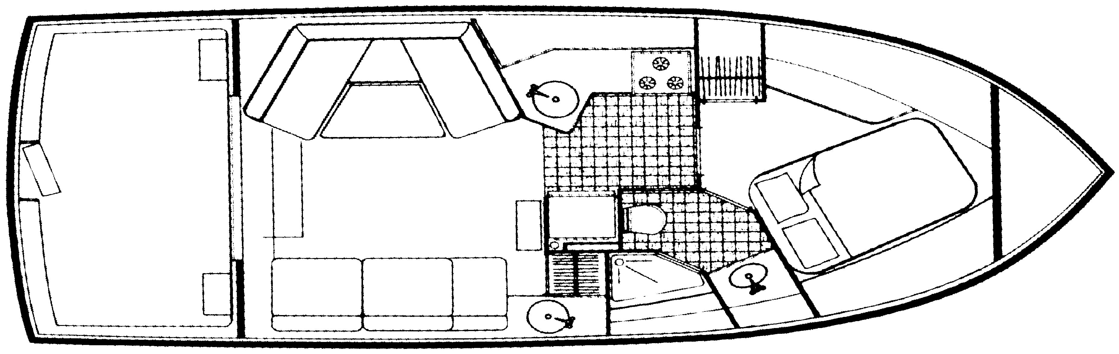 Carver Yachts 3297 Mariner; 330 Mariner floor plan