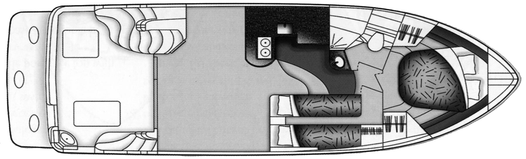 Carver Yachts 33-35 Super Sport floor plan