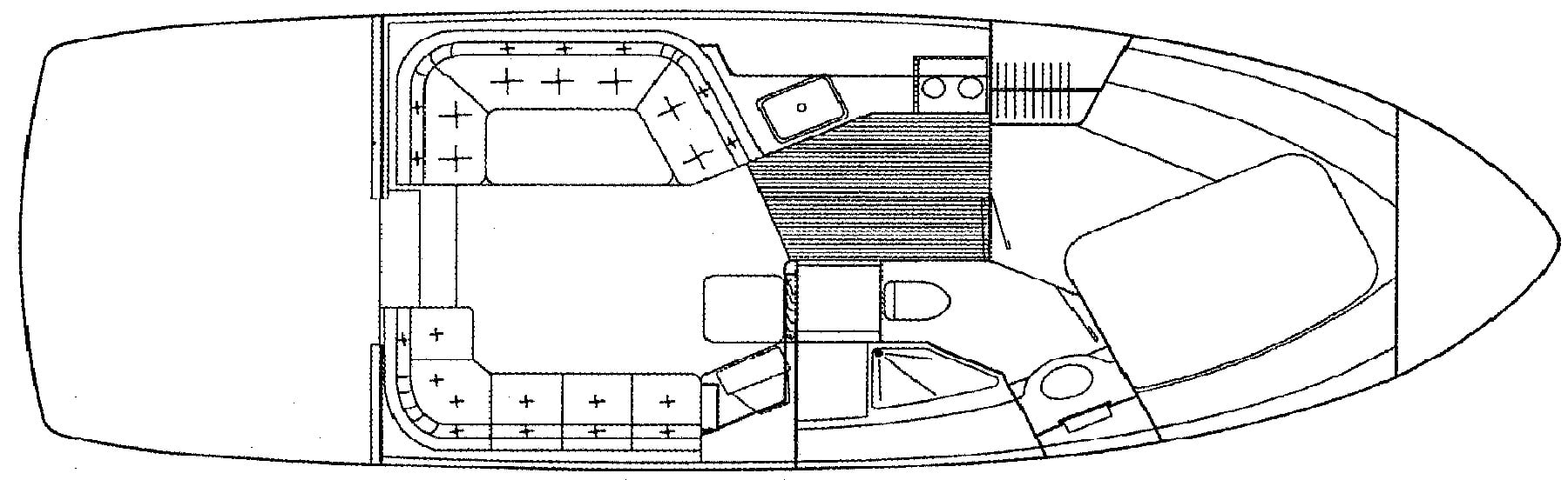 Carver Yachts 350 Mariner; 36 Mariner floor plan