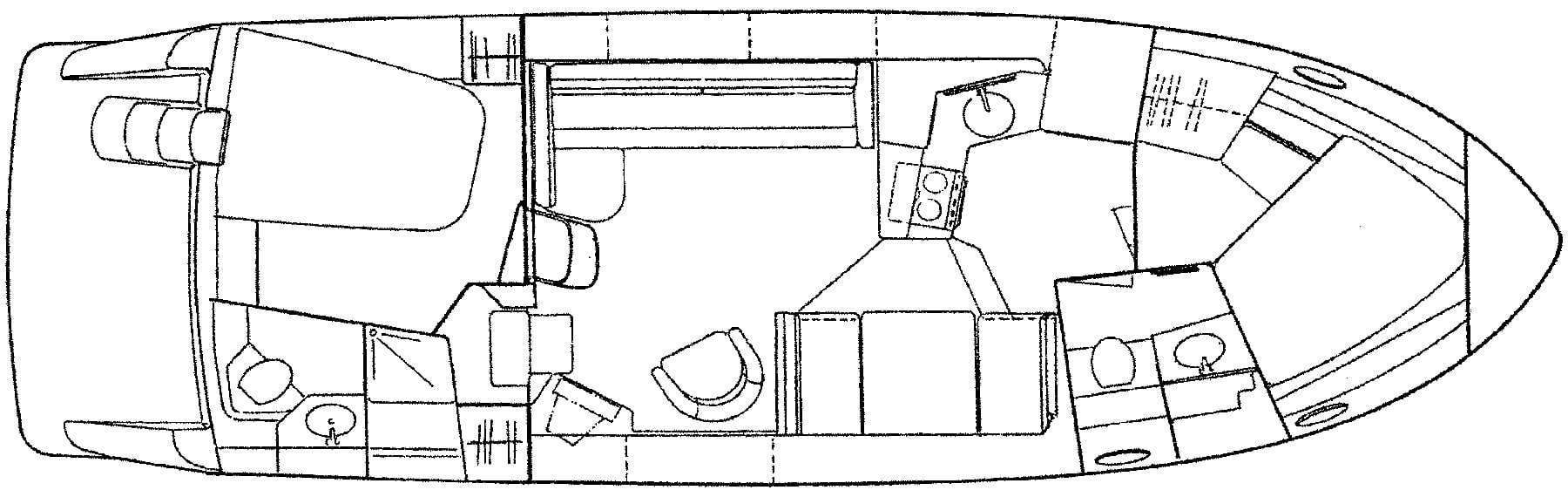 Carver Yachts 355-356 Motor Yacht floor plan