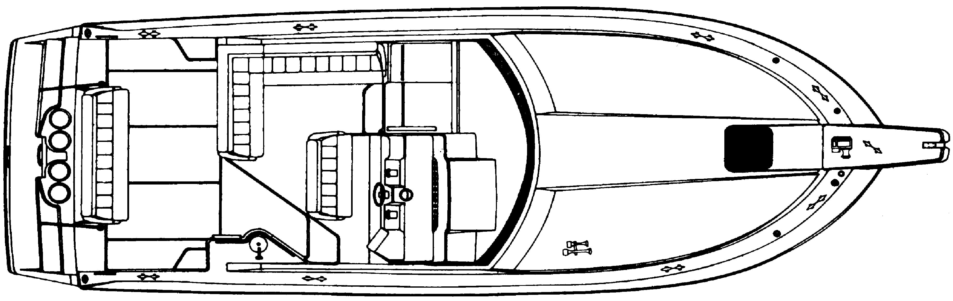 Carver Yachts 3557 Montego; 538 Montego; 380 Express floor plan
