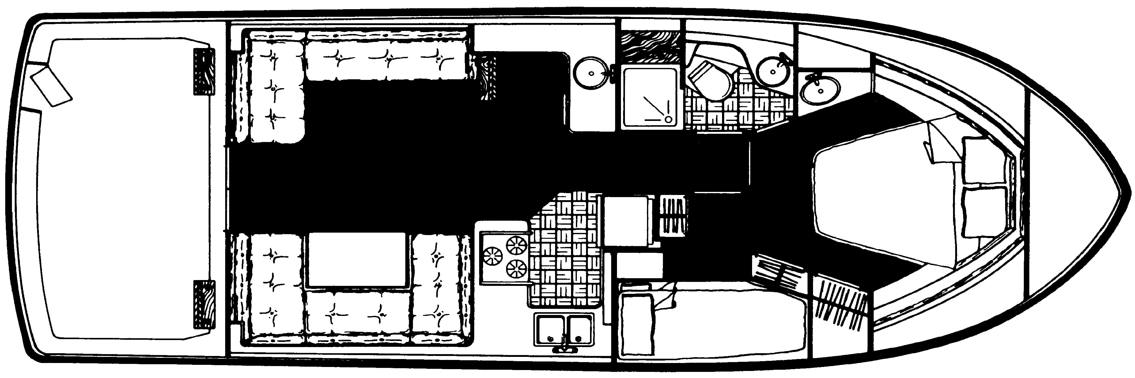 Carver Yachts 3697 Mariner floor plan