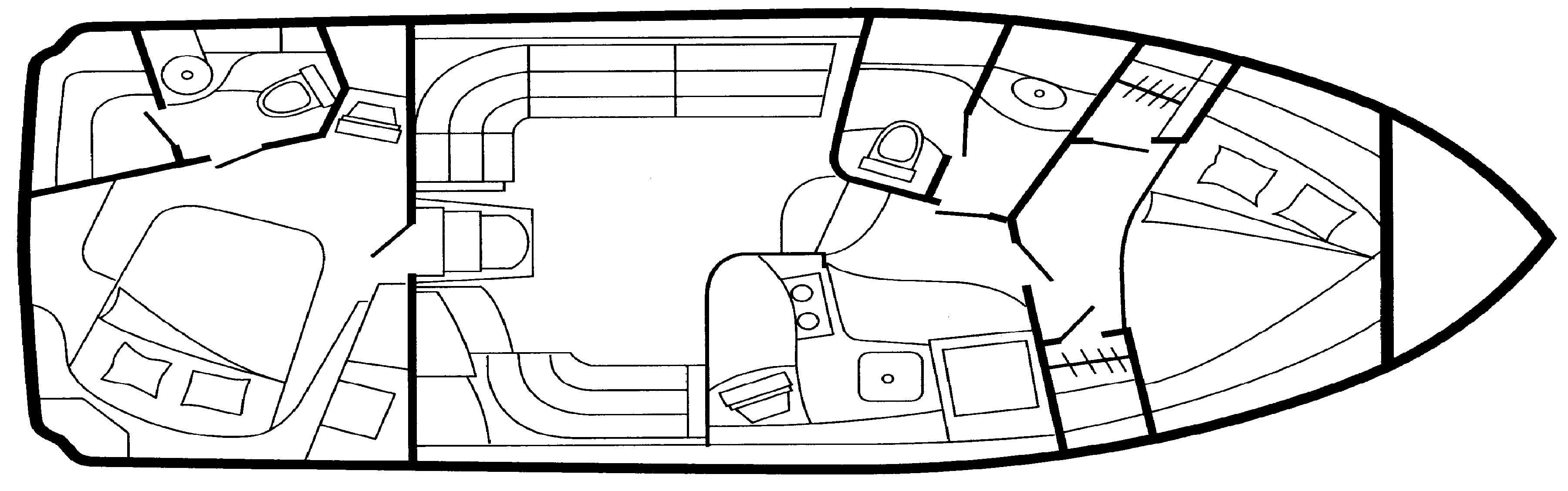 Carver Yachts 366 Motor Yacht floor plan