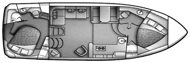 Carver Yachts 366 Motor Yacht floor plan
