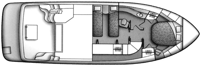 Carver Yachts 360 Sport Sedan floor plan
