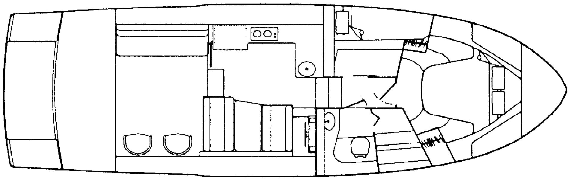 Carver Yachts 370-374 Voyager floor plan