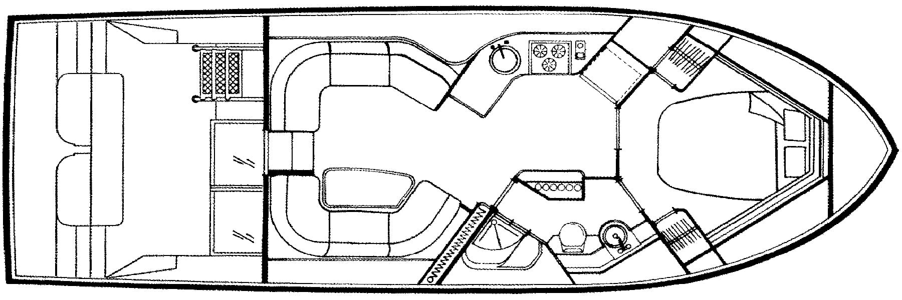 Carver Yachts 638 Santego; 380 Santego floor plan