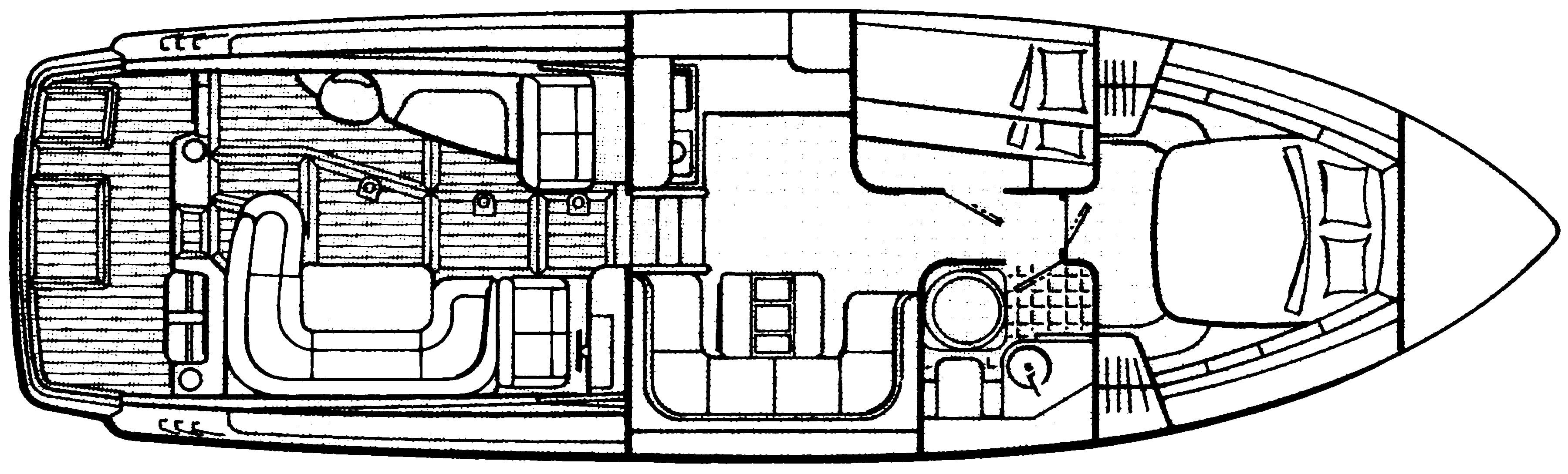 Cranchi 40-41 Mediterranee floor plan