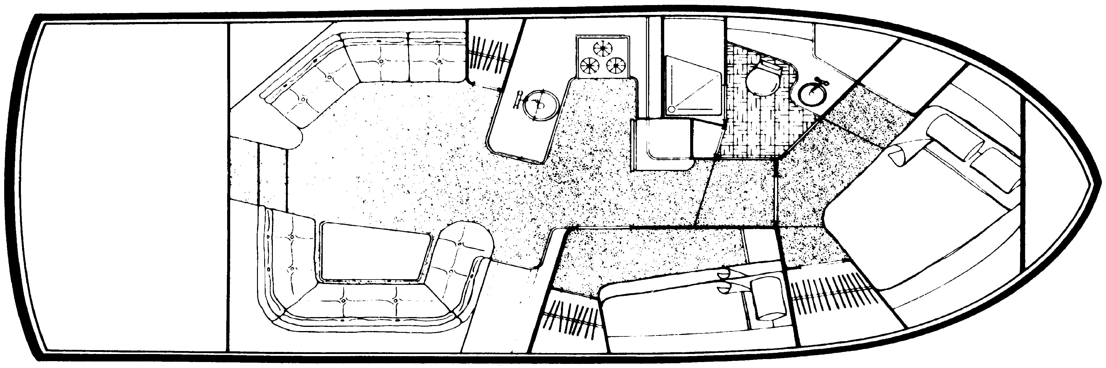 Carver Yachts 3867 Santego floor plan