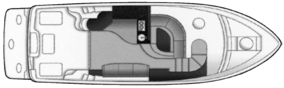 Carver Yachts 38 Super Sport floor plan