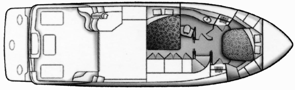 Carver Yachts 38 Super Sport floor plan