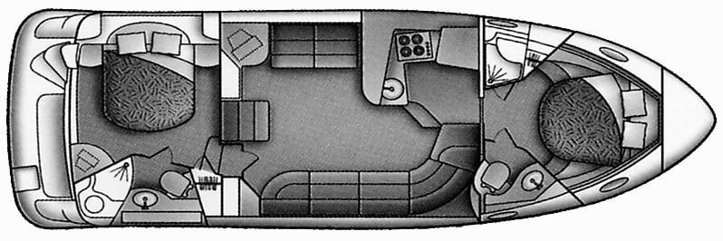 Carver Yachts 396 Motor Yacht; 39-40 Motor Yacht floor plan