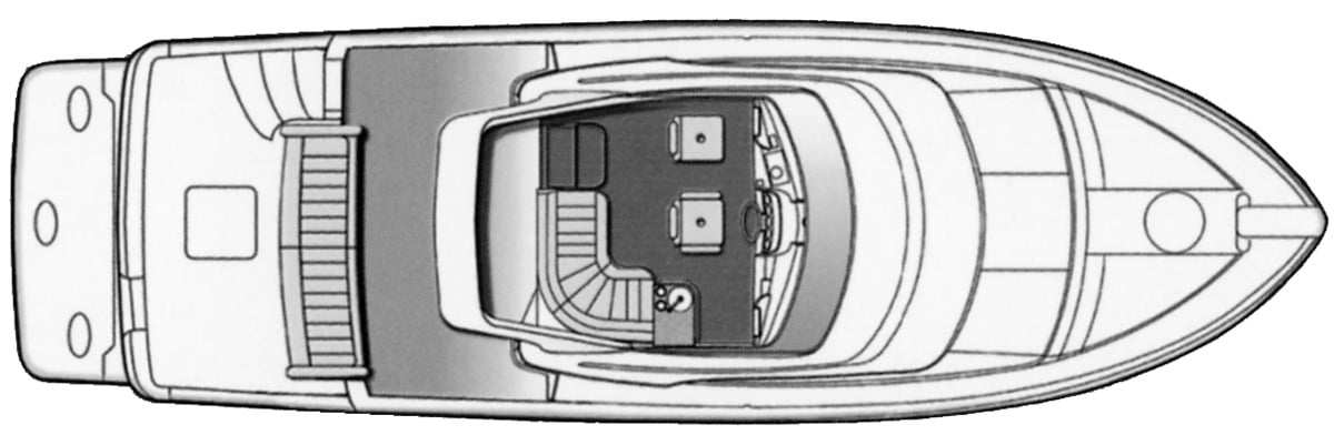 Carver Yachts 41 Cockpit Motor Yacht floor plan