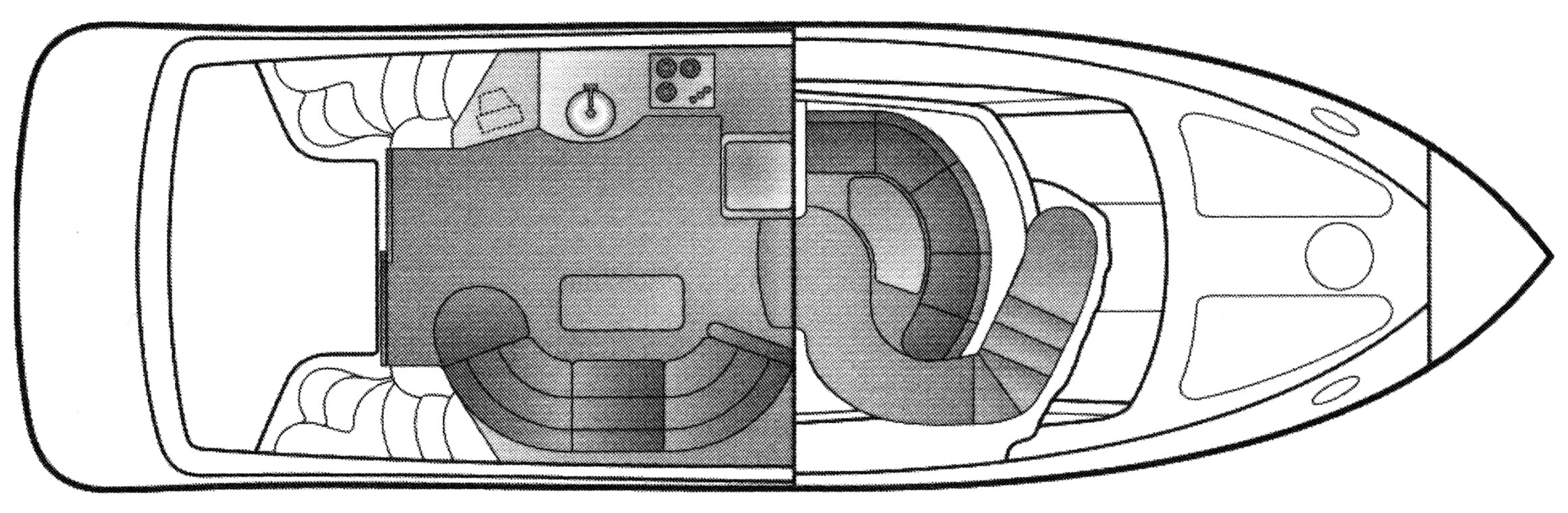 Carver Yachts 410 Sport Sedan floor plan
