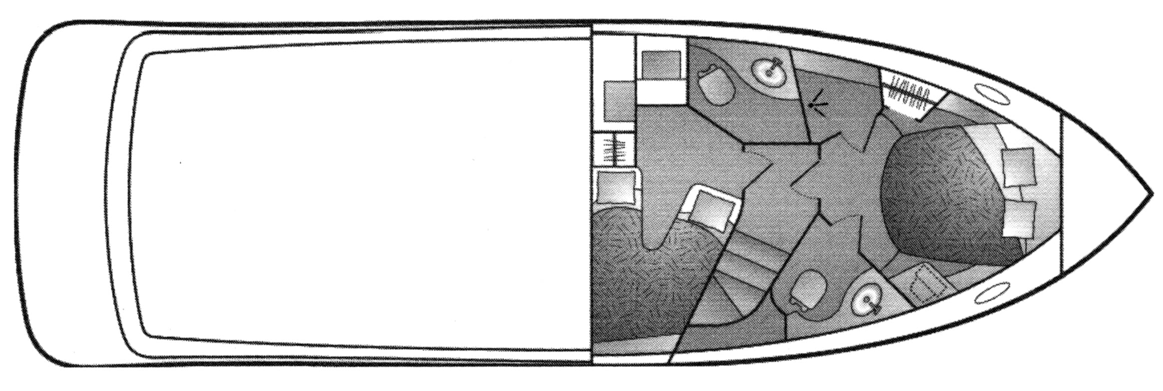 Carver Yachts 410 Sport Sedan floor plan