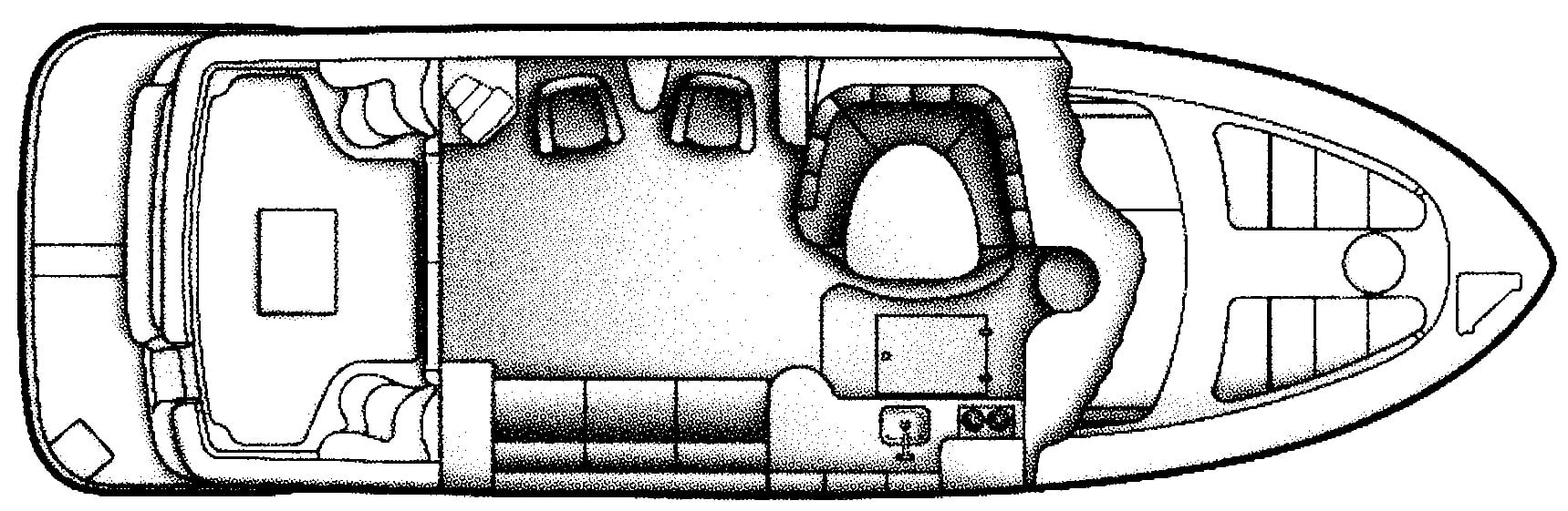 Carver Yachts 420 Mariner floor plan