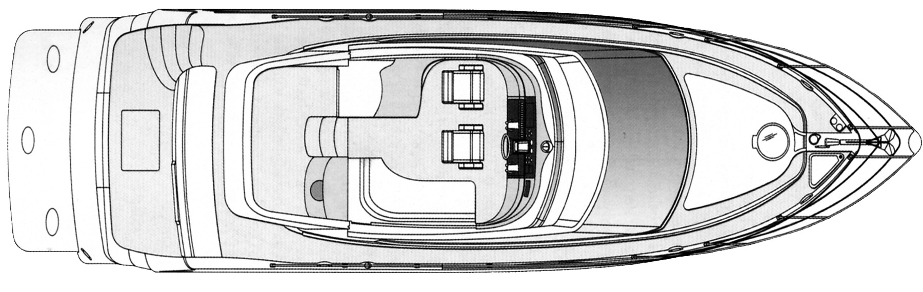 Carver Yachts 43-47 Motor Yacht floor plan