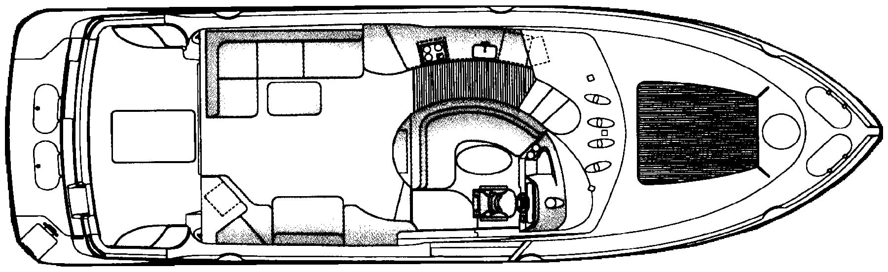 Carver Yachts 450 Voyager floor plan