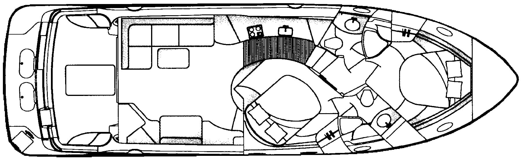 Carver Yachts 450 Voyager floor plan