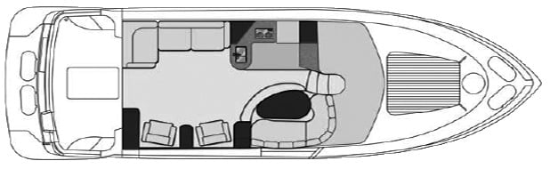 Carver Yachts 46 Voyager floor plan