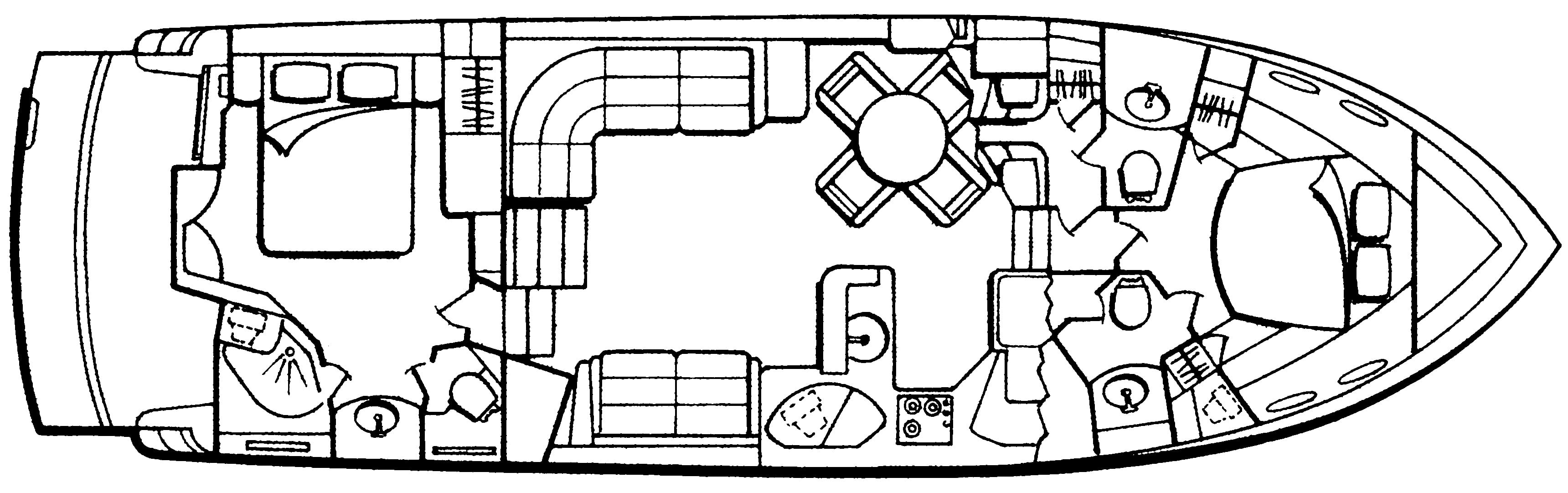Carver Yachts 506 Motor Yacht floor plan