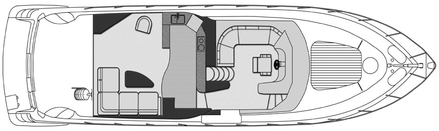 Carver Yachts 52 Voyager floor plan