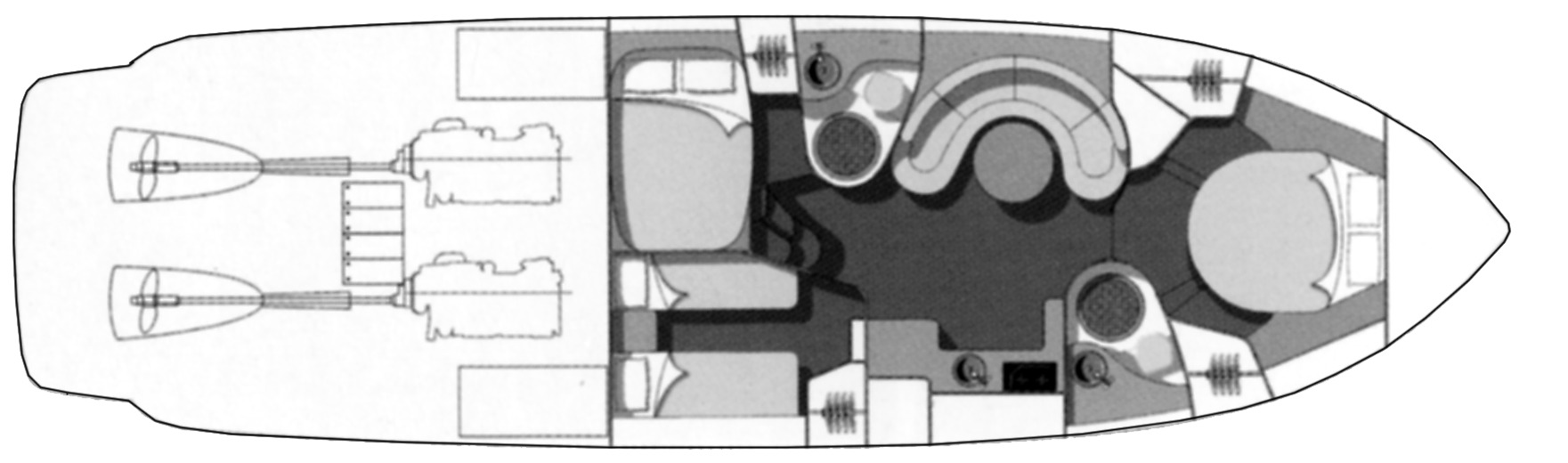 Cranchi 50 Mediterranee floor plan