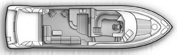 Carver Yachts 570 Voyager  floor plan