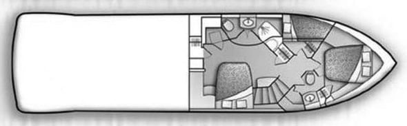 Carver Yachts 570 Voyager  floor plan
