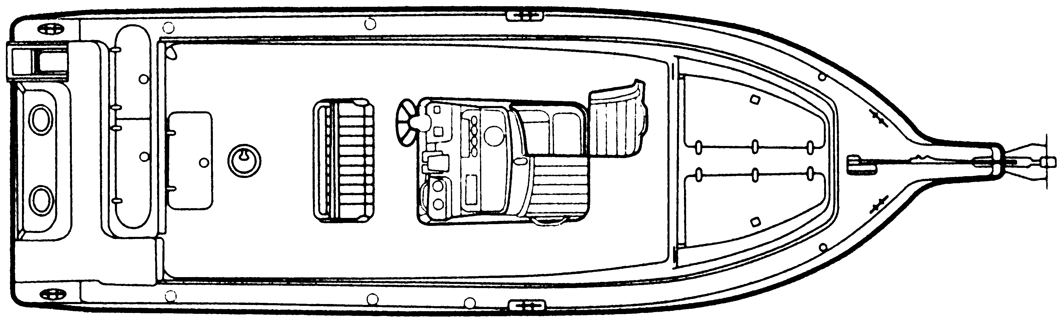 Century 2600 Center Console floor plan