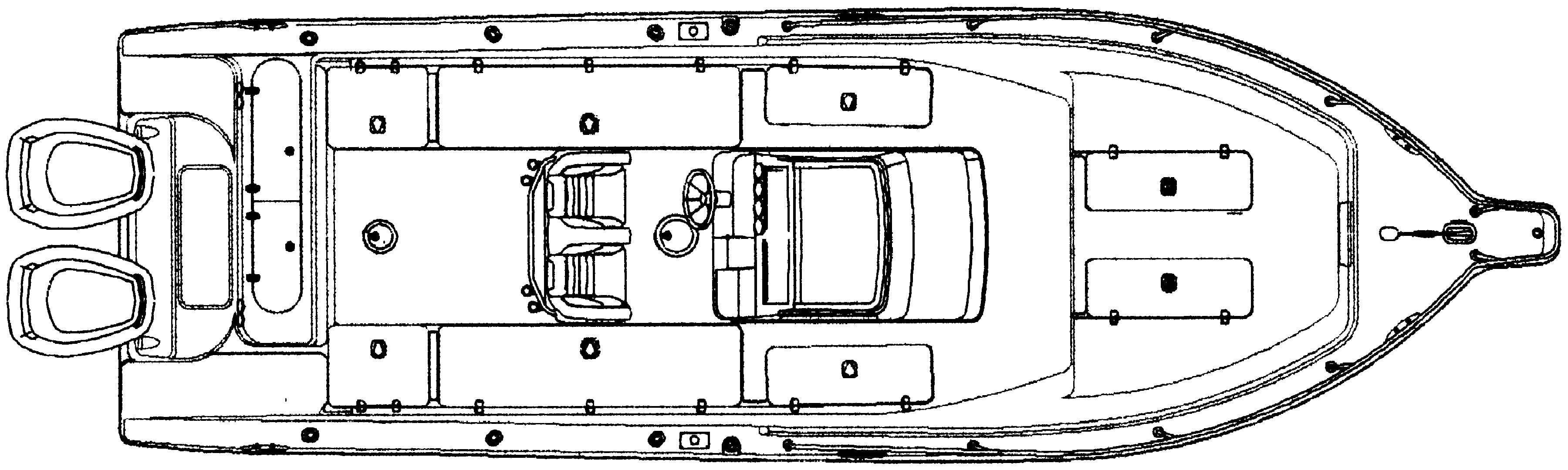 Century 2900-2901 Center Console floor plan