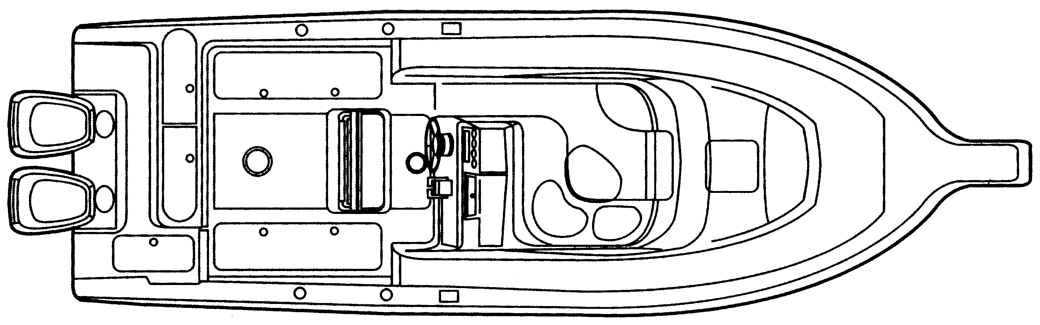 Century 3000 Sport Cabin floor plan