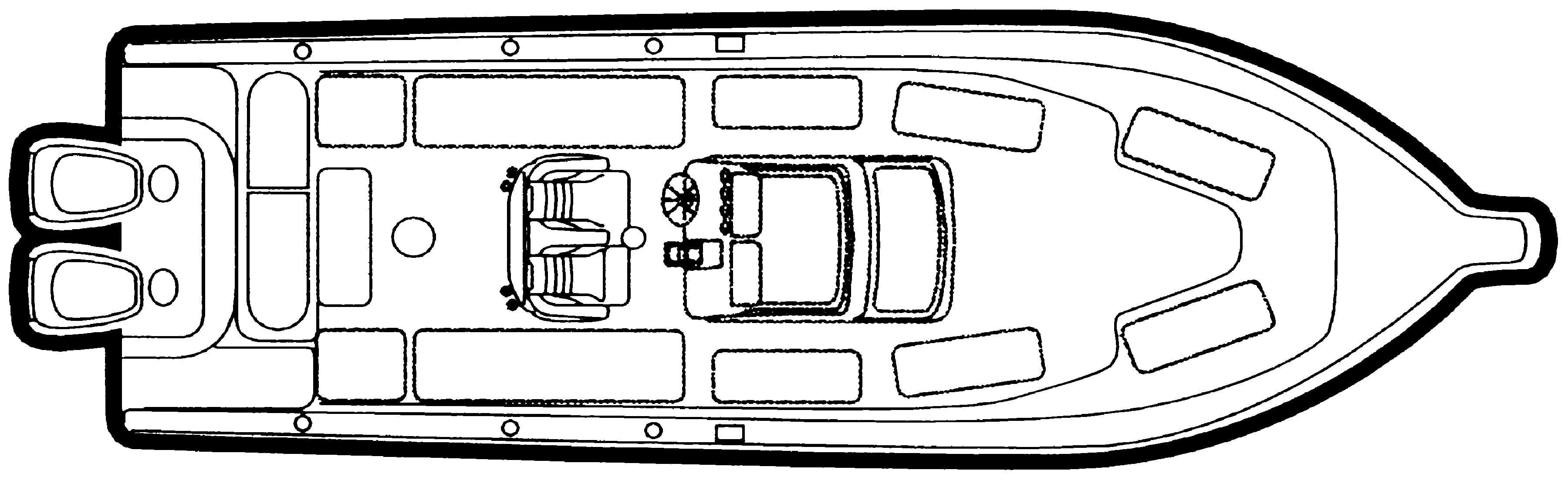 Century 3100-3200 Center Console floor plan
